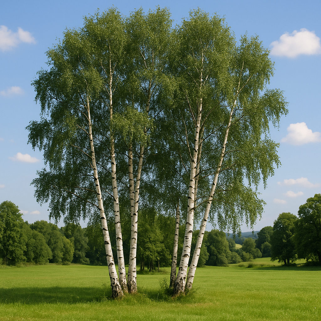 European White Weeping Birch Tree - Shade Tree - Buy Online at Barely Rooted