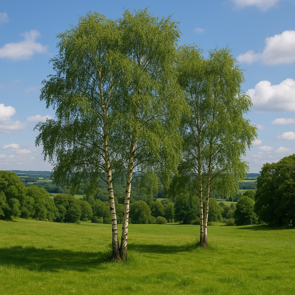 European White Weeping Birch Tree - Shade Tree - Buy Online at Barely Rooted
